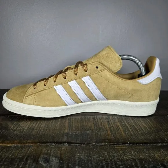 NEW Adidas Originals Campus 80s Mens Size 11 Suede Shoes Brown Off White ID7317