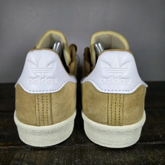 NEW Adidas Originals Campus 80s Mens Size 11 Suede Shoes Brown Off White ID7317