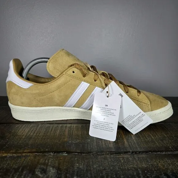 NEW Adidas Originals Campus 80s Mens Size 11.5 Suede Shoe Brown Off White ID7317