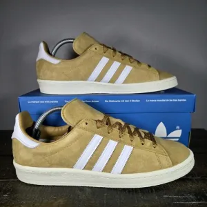 NEW Adidas Originals Campus 80s Mens Size 11.5 Suede Shoe Brown Off White ID7317