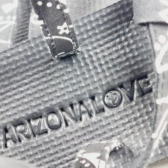 New Arizona Love Trekky Black Canvas Platform Sandals E880