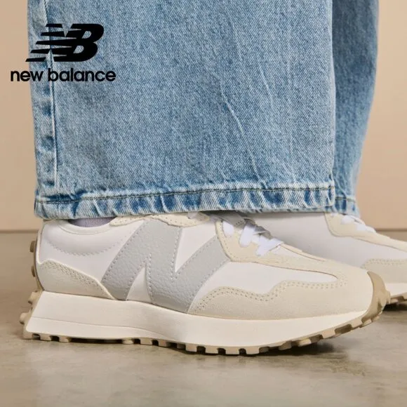 New Balance 327 Casual Women Sneakers Shoes Sea Salt Brighton Grey various sizes