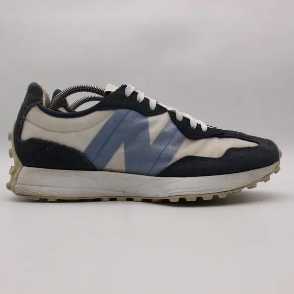 New Balance 327 White Natural Indigo Navy Men's Size 11.5 D Sneakers Shoes