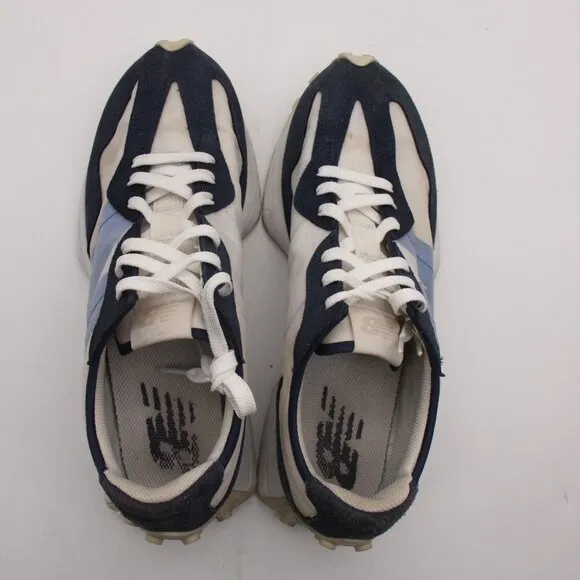 New Balance 327 White Natural Indigo Navy Men's Size 11.5 D Sneakers Shoes