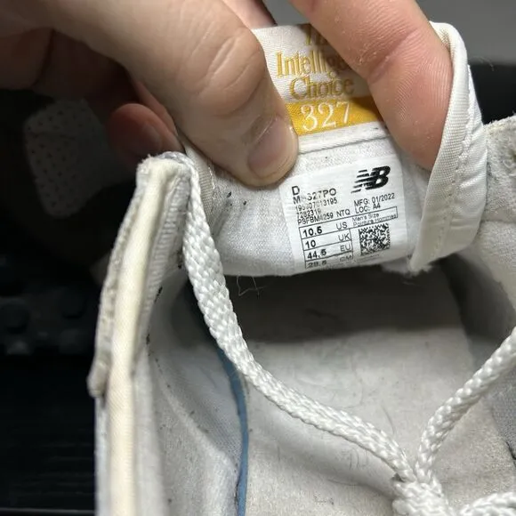 New Balance 327 White Yellow - MS327PO Mens Size 10.5 Shoes Sneakers
