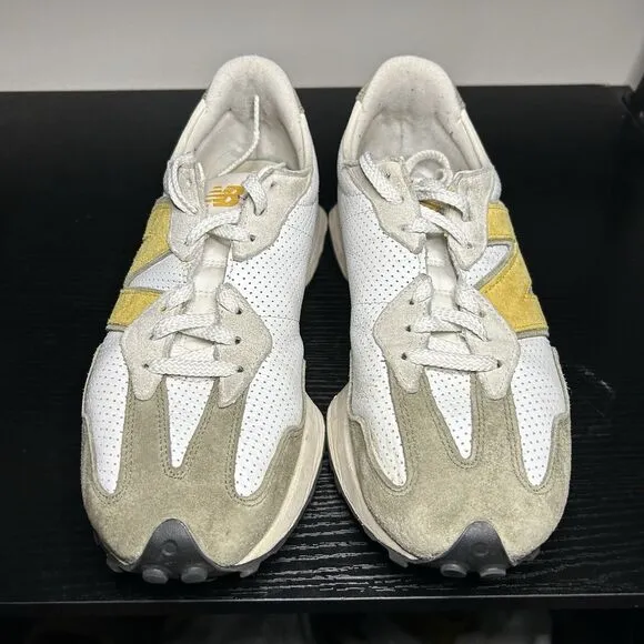 New Balance 327 White Yellow - MS327PO Mens Size 10.5 Shoes Sneakers