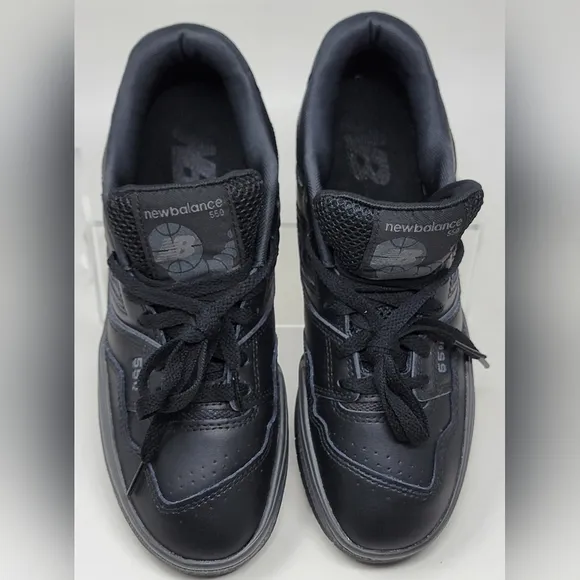 New Balance 550 Men's Size 6.5 US Low Triple Black GS GSB550BB Shoes Sneaker New