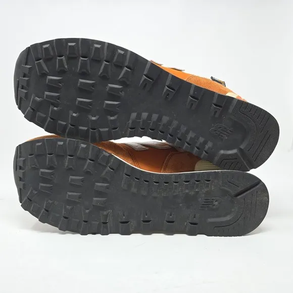 New Balance 574HS2 Rust Orange Cordura Suede Men's Size 9.5 Shoes