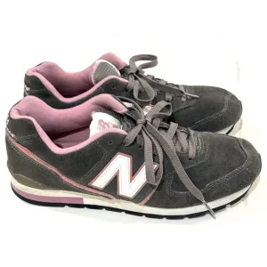 New Balance 594 Gray Pink Sneakers Grey Suede Women's 10 Shoes Comfort Casual