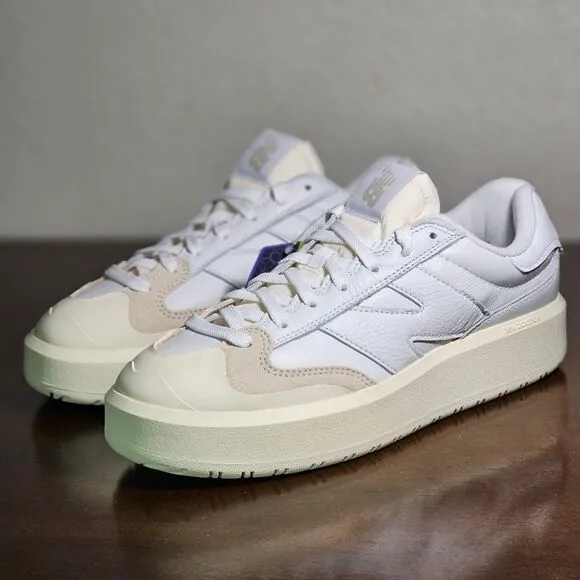 New Balance CT302 White Sea Salt Tan Men's 10 Shoes Leather Suede CT302OB 550