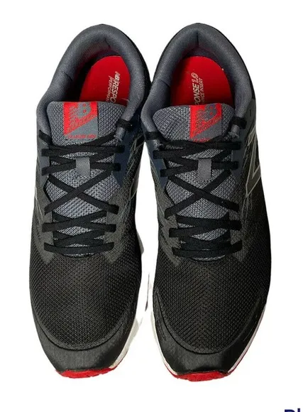 New Balance Flash-RN Speed Ride Black Red Mens Running Shoes Sneakers Size 12