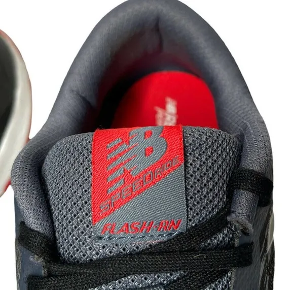 New Balance Flash-RN Speed Ride Black Red Mens Running Shoes Sneakers Size 12