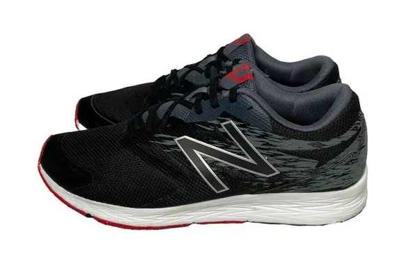 New Balance Flash-RN Speed Ride Black Red Mens Running Shoes Sneakers Size 12