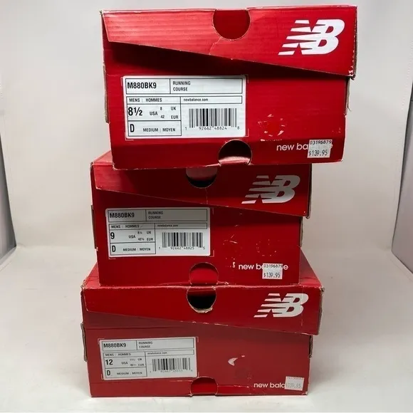 New Balance M880BK9 black running shoes