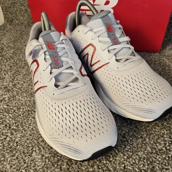 New Balance Unisex 520 V8 W520RG8 Gray White Running Shoes Sneakers