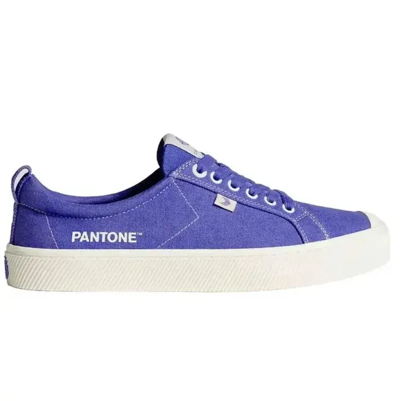 NEW Cariuma Oca Low Pantone Sneaker Shoes Canvas Contrast Thread Blue W7.5/M6