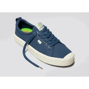 NEW Cariuma Oca Low Top Lace Up Canvas Sneakers Shoes Navy Blue Unisex W5.5 M4