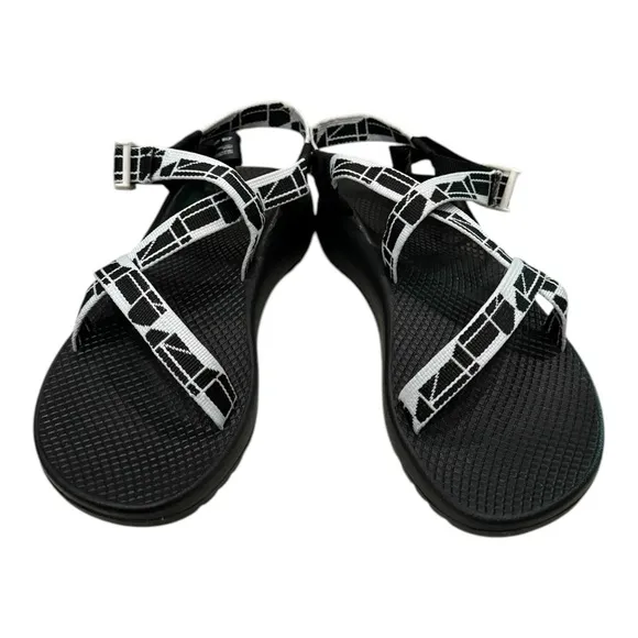 New CHACO Z/1 Classic Women's Black White Sandals. 10