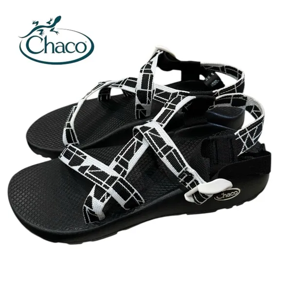 New CHACO Z/1 Classic Women's Black White Sandals. 10