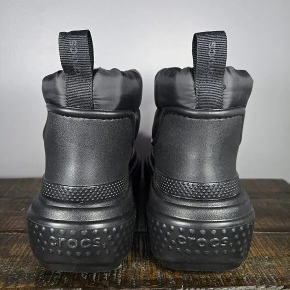 NEW Crocs Stomp Puff Rain Boots Womens Size 6 Rubber Boots Shoes Black Mens 4