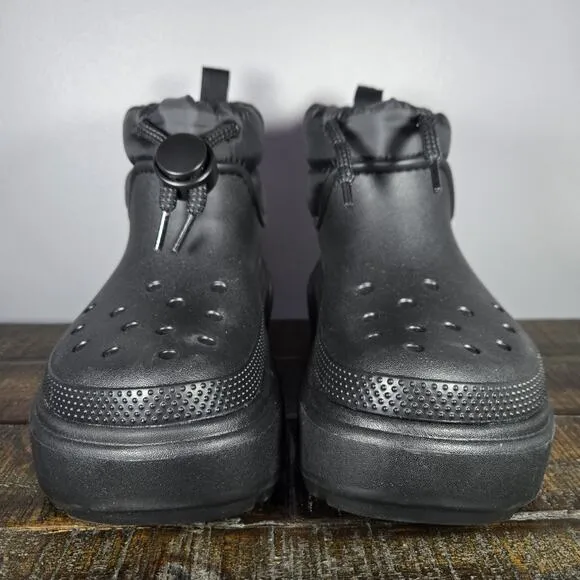 NEW Crocs Stomp Puff Rain Boots Womens Size 6 Rubber Boots Shoes Black Mens 4