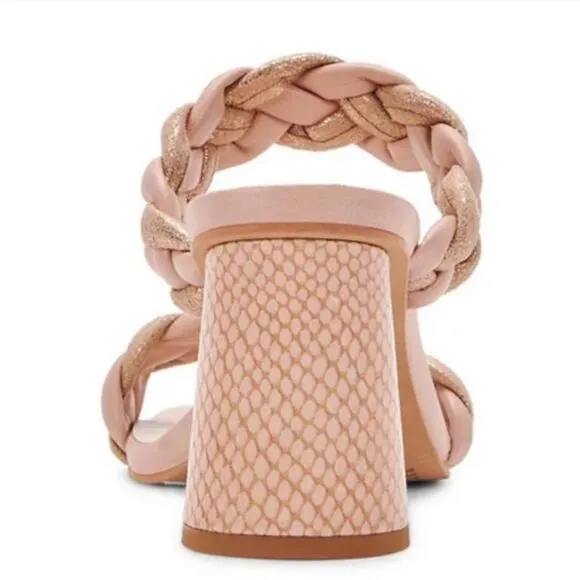 New Dolce Vita Women's Dolce Vita Paily Sandals pink copper multi braid size 7