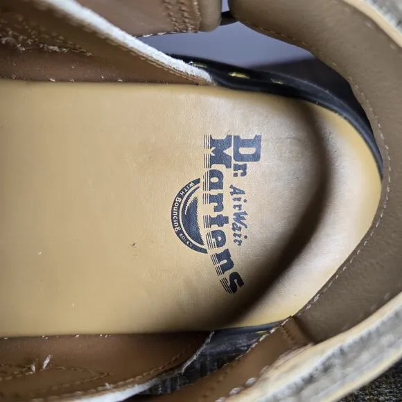 NEW Dr Doc Martens Jorge II Womens Size 10 Cream Suede Strappy Clogs Mules Shoes