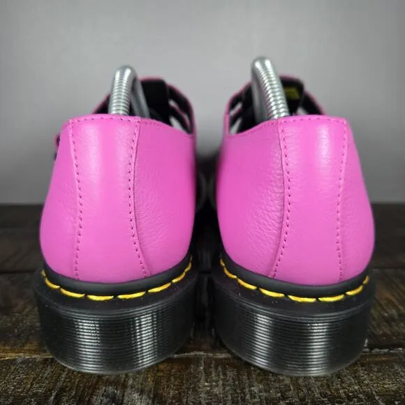 NEW Dr Martens Mary Jane Womens Size 6 Leather Double Strap Shoes Pink Black