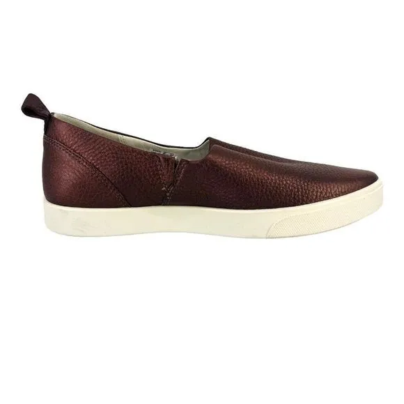 New Ecco Gillian Slip On Shoes Womens Size 37 6 Metallic Deep Taupe Bronze