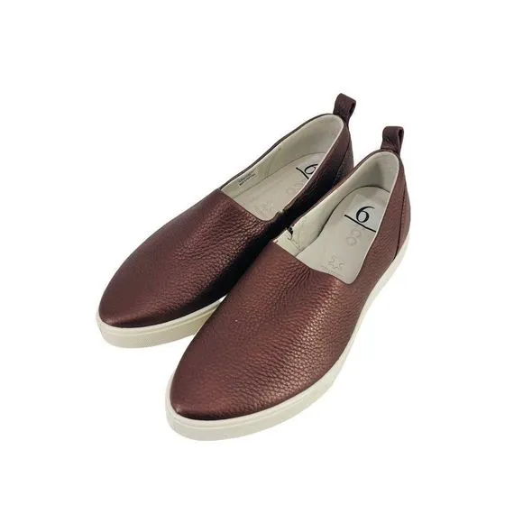 New Ecco Gillian Slip On Shoes Womens Size 37 6 Metallic Deep Taupe Bronze