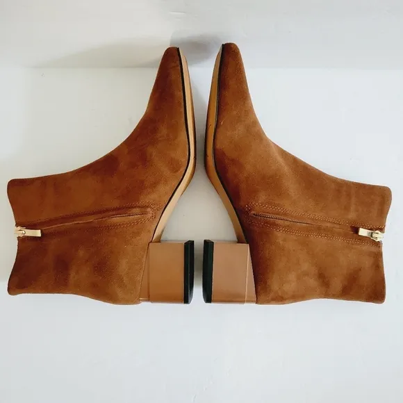 New Franco Sarto Vintage Nostalgia Suede Ankle Boots, Size 7