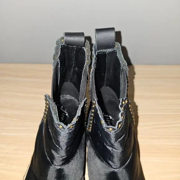 NEW Free People Atlas Ankle Bootie Puffer Chelsea Black EU Size 39.5