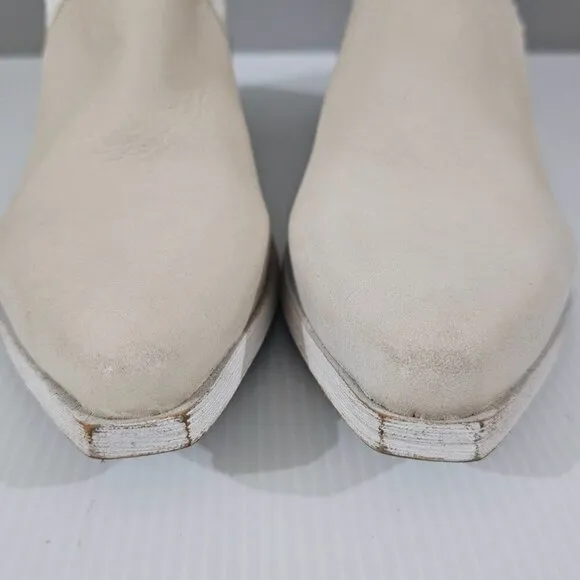 NEW Free People Bren Slouch Knee High Boot Ecru Cream White EU 38