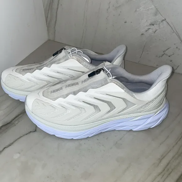 New HOKA One One Project Clifton Running Shoes Beige Athletic Training shoes