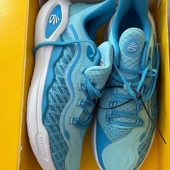 NEW IN BOX Curry 11 Mouthguard Shoes in Blue by Under Armour
