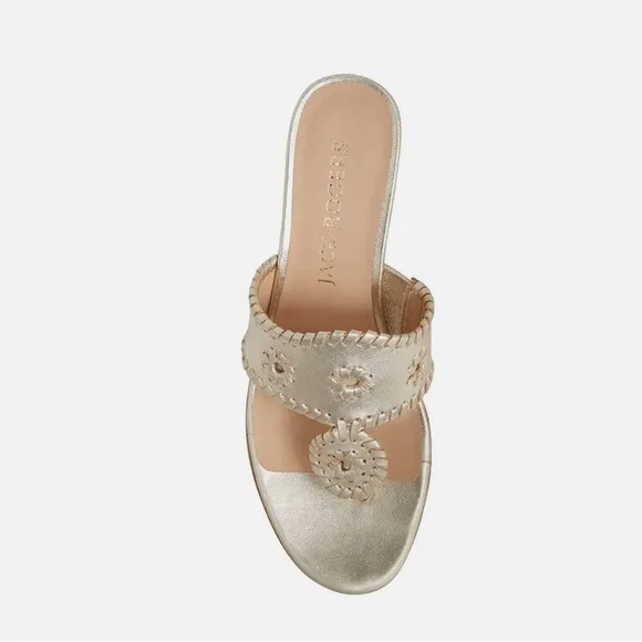 New Jack Rogers The Jacks mid wedge cork sandals in Gold Size 9.5
