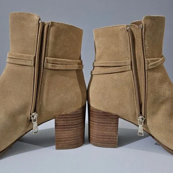 NEW Jack Rogers Timber Ankle Bootie Tassel Sand Suede Size 9.5