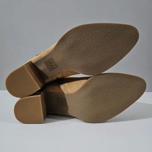 NEW Jack Rogers Timber Ankle Bootie Tassel Sand Suede Size 9.5