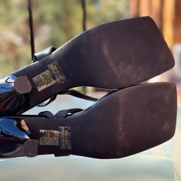 New Jeffrey Campbell Fused Sandal Kitten Heel Shoes Open Toe in Black