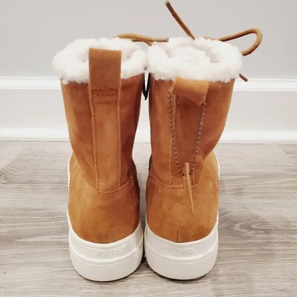 NEW J/SlidesTorrie Suede Faux Fur High-Top Sneakers Boots