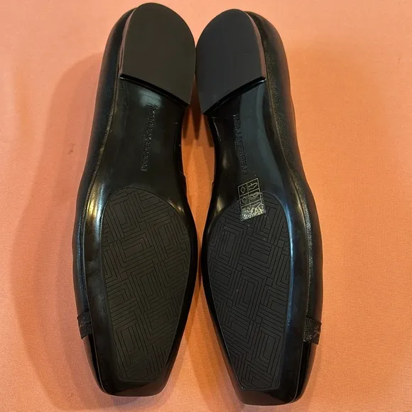 New Karl Lagerfeld Leather Shoes. Black. Size 8.
