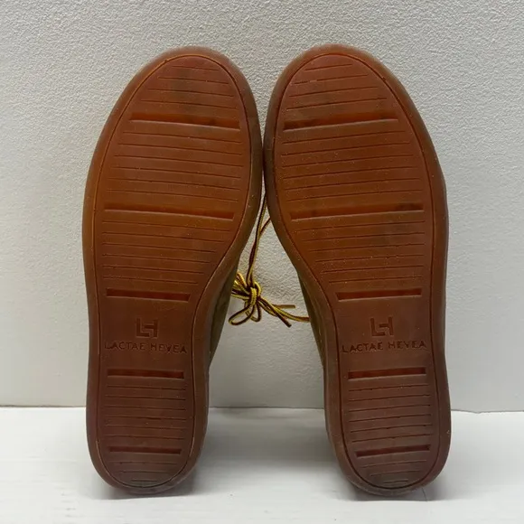 NEW Luca Shoes Suede Leather Terra Low Sneaker Lactae Hevea Brown Men’s Sz 9