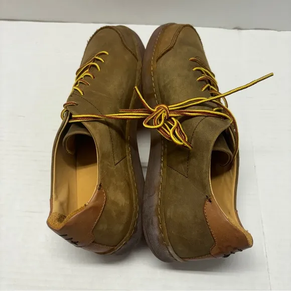 NEW Luca Shoes Suede Leather Terra Low Sneaker Lactae Hevea Brown Men’s Sz 9