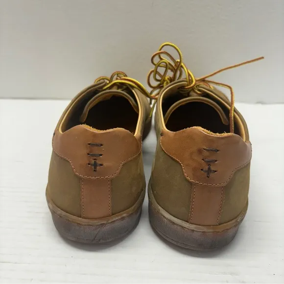 NEW Luca Shoes Suede Leather Terra Low Sneaker Lactae Hevea Brown Men’s Sz 9