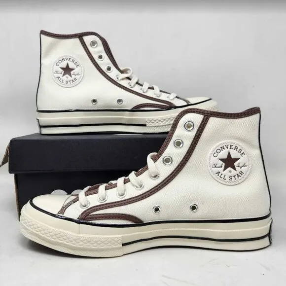 New men's 7 Converse Chuck 70 Hi Heavyweight Canvas shoes Egret Squirrel Friend