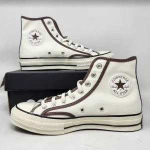 New men's 7 Converse Chuck 70 Hi Heavyweight Canvas shoes Egret Squirrel Friend