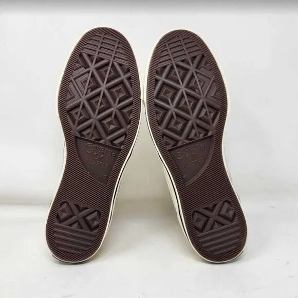New men's 7 Converse Chuck 70 Hi Heavyweight Canvas shoes Egret Squirrel Friend