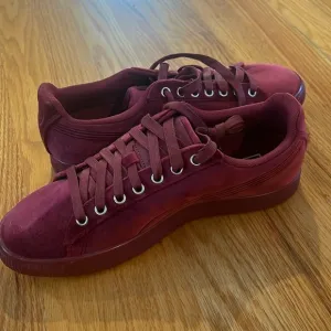 New - never worn burgundy Puma suede shoes size 8