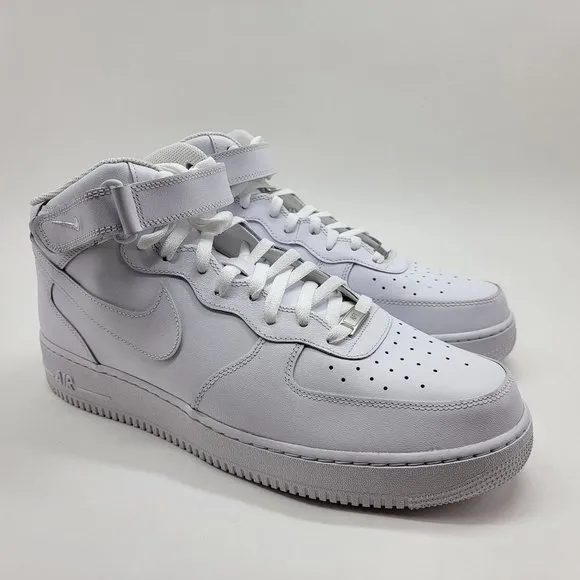 NEW Nike Air Force 1 Mid '07 AF1 White Shoes Sneakers