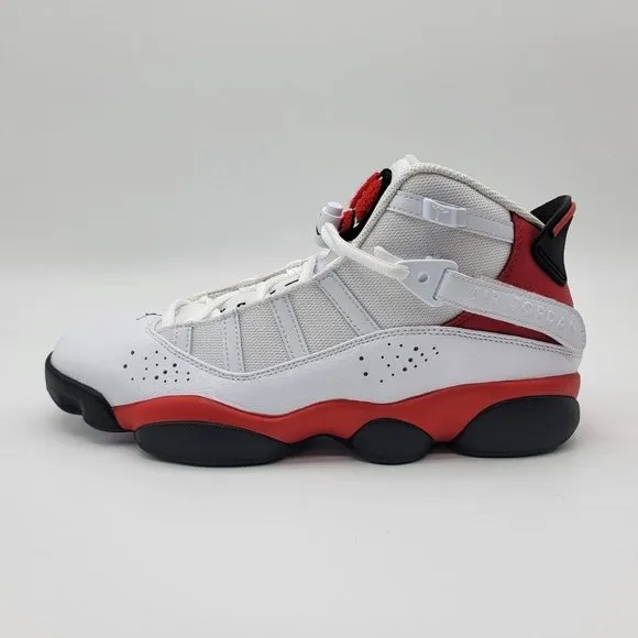 NEW Nike Air Jordan 6 Rings Red White Red Basketball Shoes Sneakers